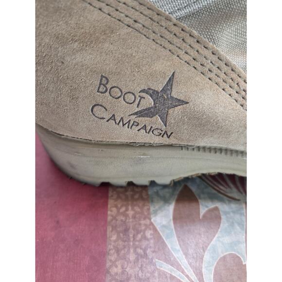 BOOT CAMPAIGN BRANDED ALTAMA 5855 MENS 11.5 COMBAT DESERT TAN NYLON SUEDE BOOTS - Picture 6 of 11